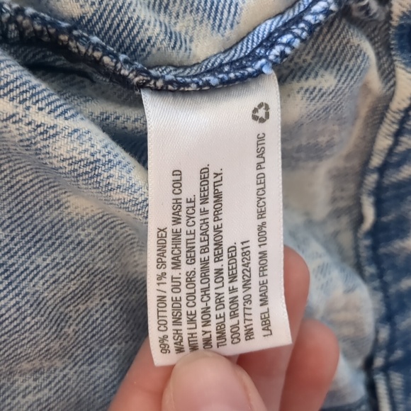 Acid Washed "Denim" Jacket - Picture 6 of 6